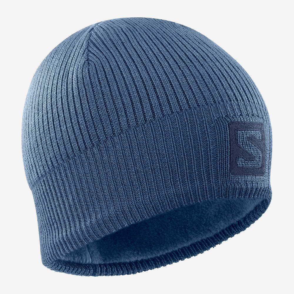 Gorros Salomon Hombre Azul Marino - Salomon Argentina LOGO ,760148-URT